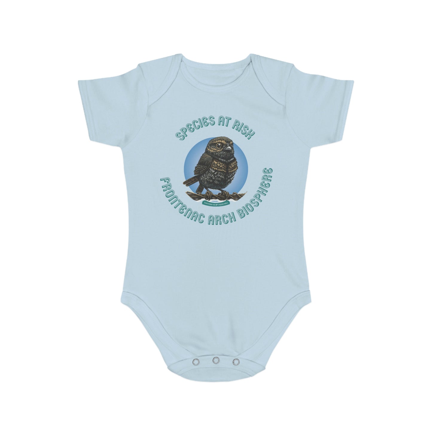 Species at Risk Baby Bodysuit - Eastern Whip Poor Will