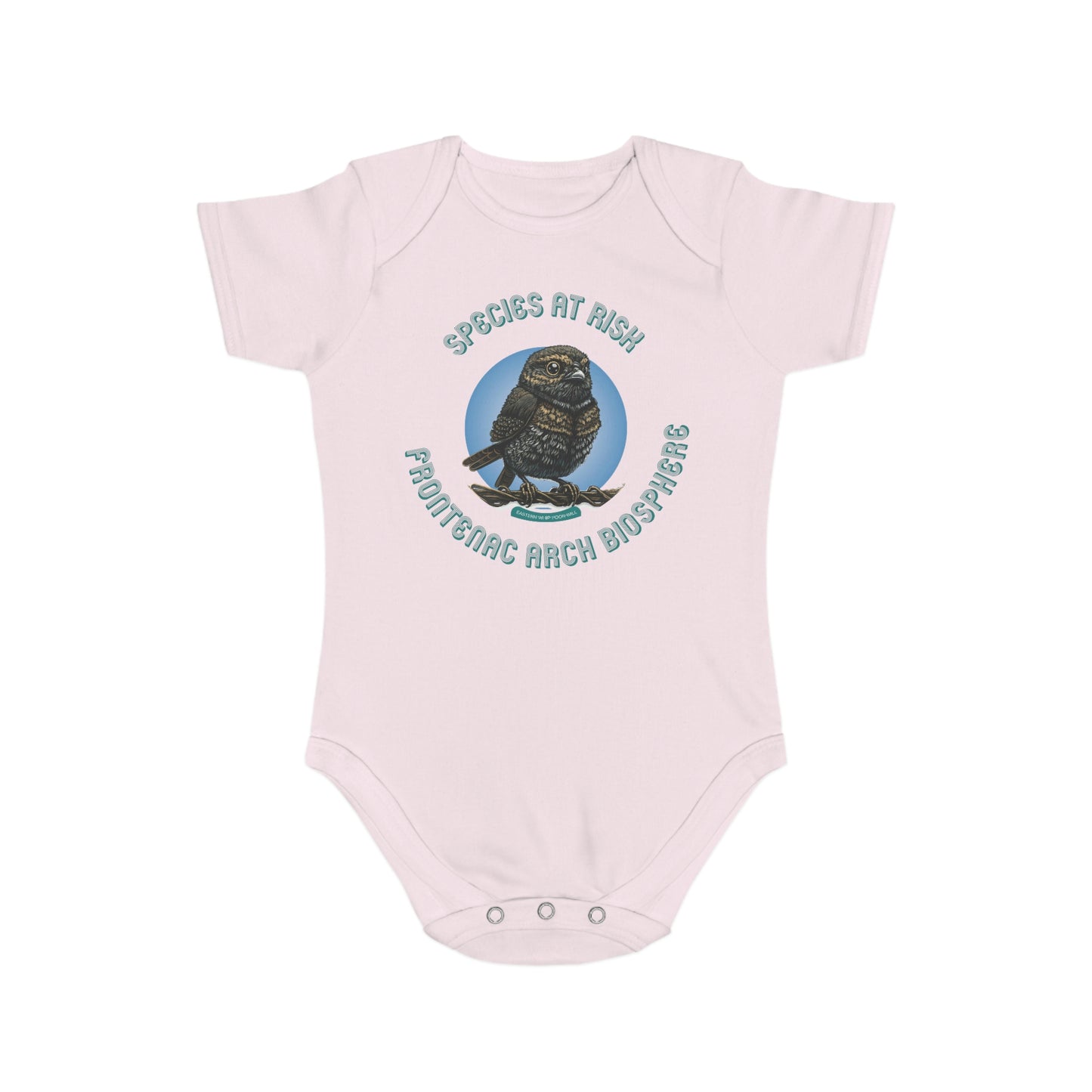 Species at Risk Baby Bodysuit - Eastern Whip Poor Will