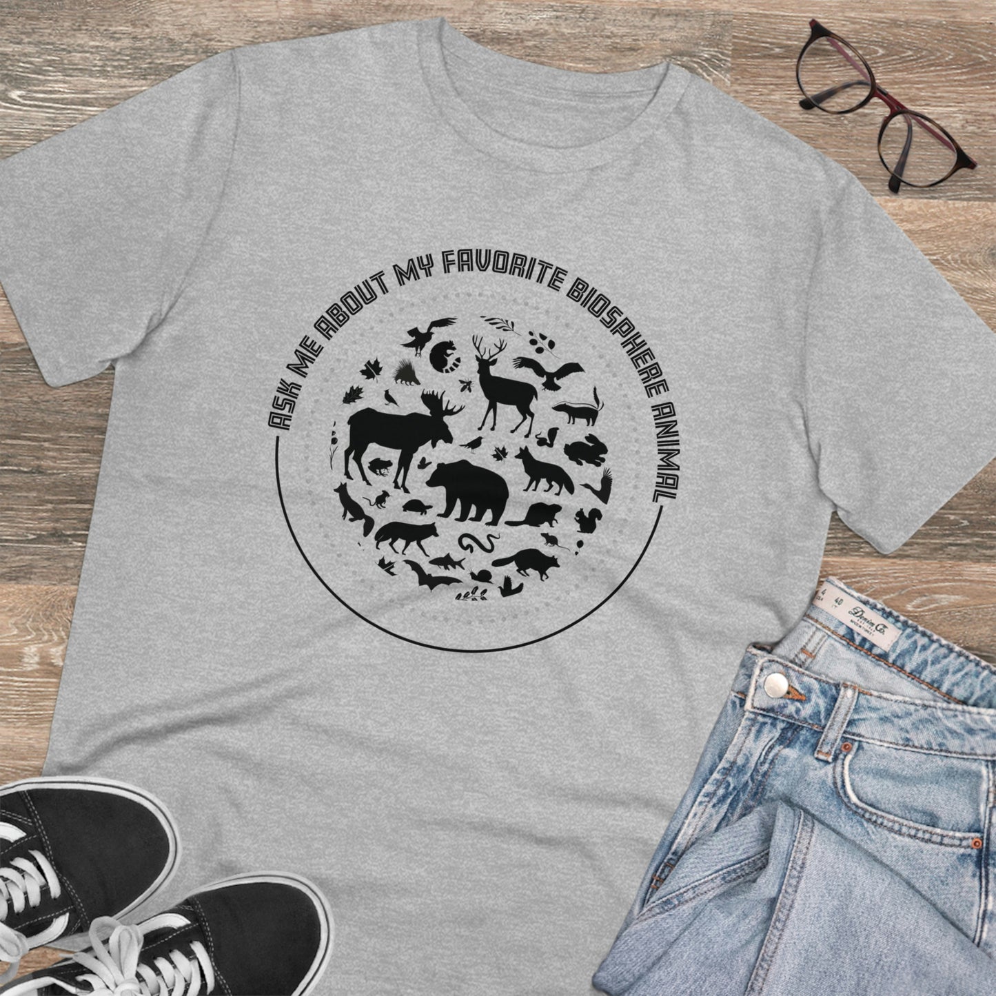 "Ask Me About My Favourite Biosphere Animal" Organic T-Shirt