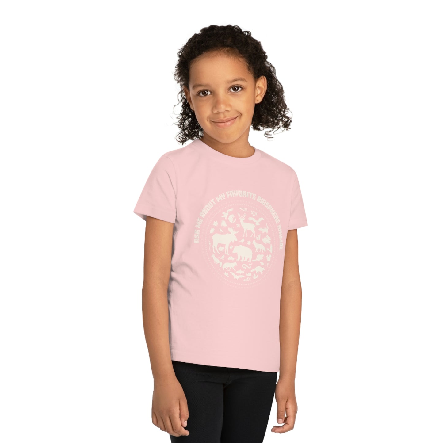 "Ask Me About My Favourite Biosphere Animal" Kids' Organic T-Shirt