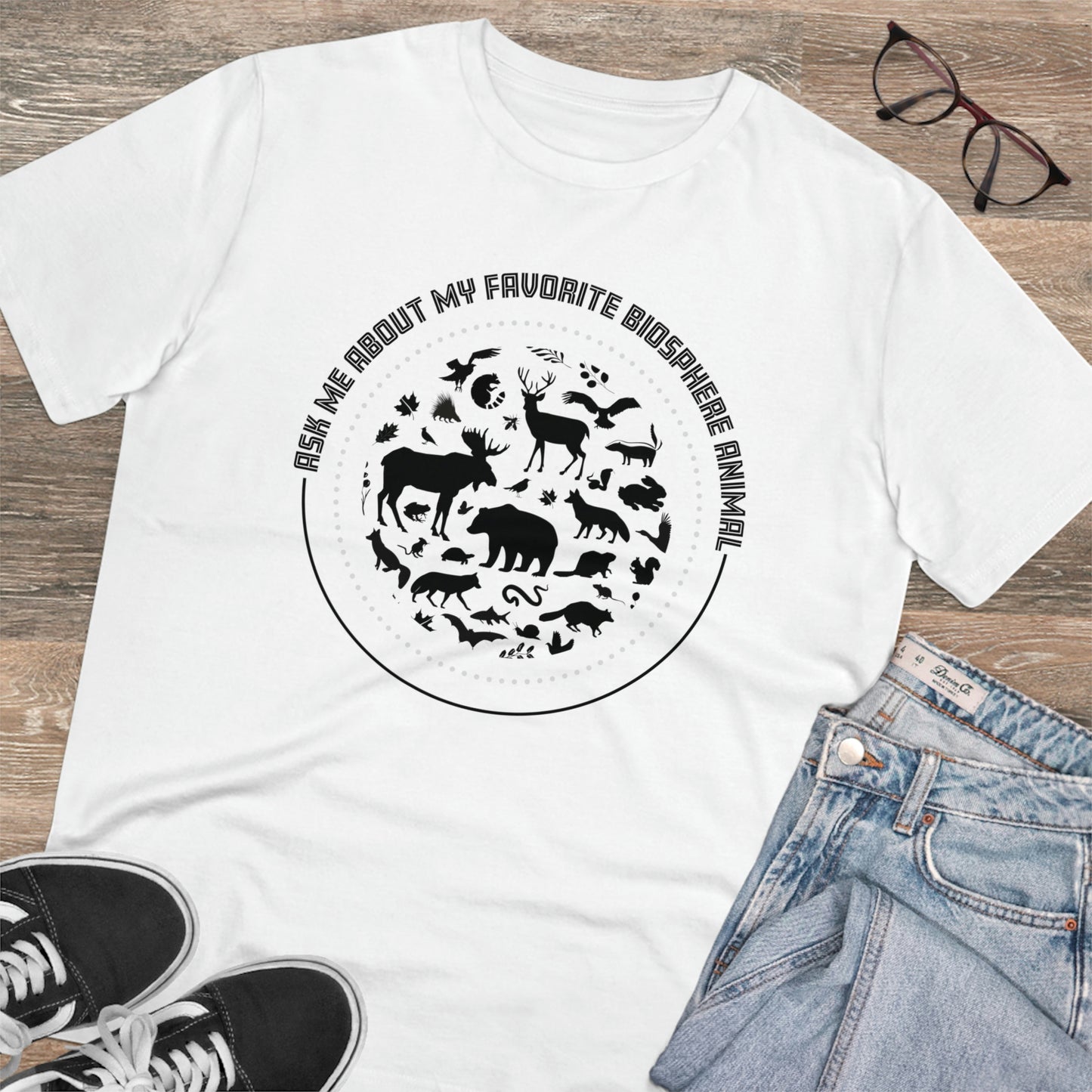 "Ask Me About My Favourite Biosphere Animal" Organic T-Shirt