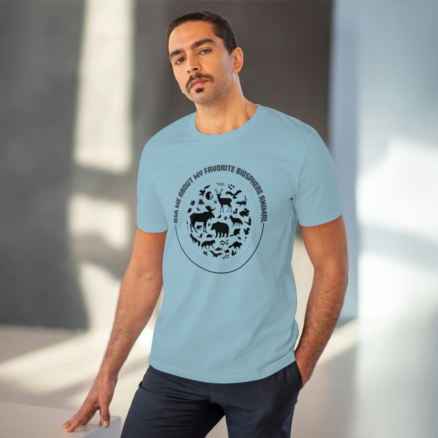 "Ask Me About My Favourite Biosphere Animal" Organic T-Shirt