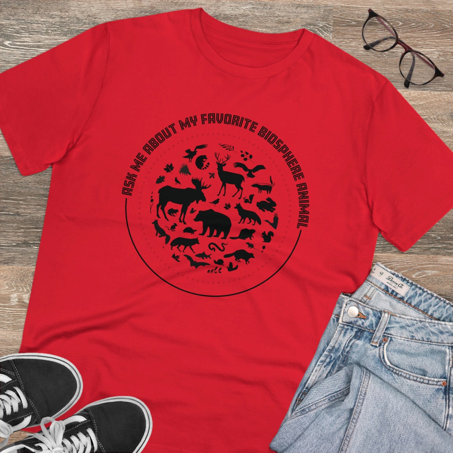 "Ask Me About My Favourite Biosphere Animal" Organic T-Shirt