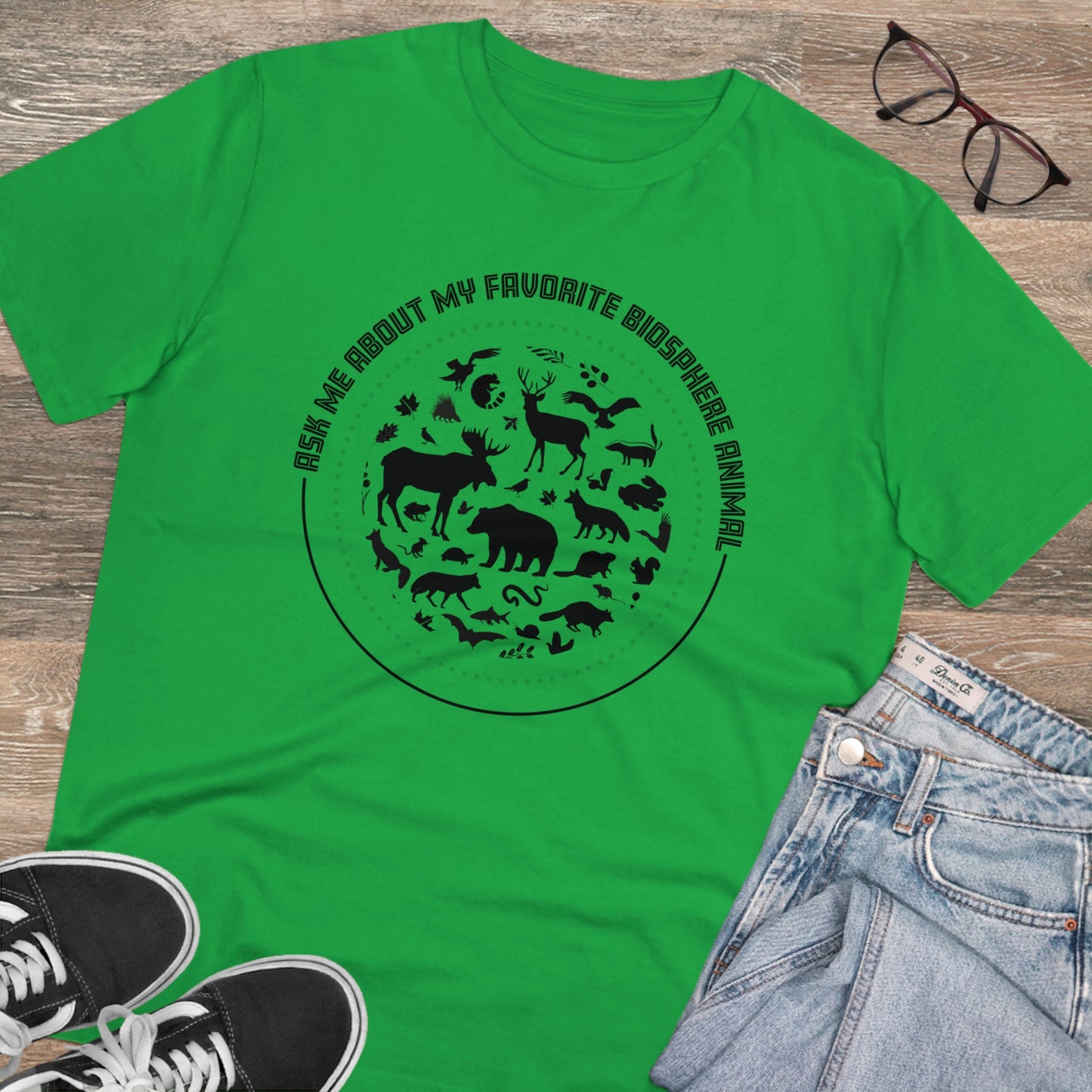 "Ask Me About My Favourite Biosphere Animal" Organic T-Shirt