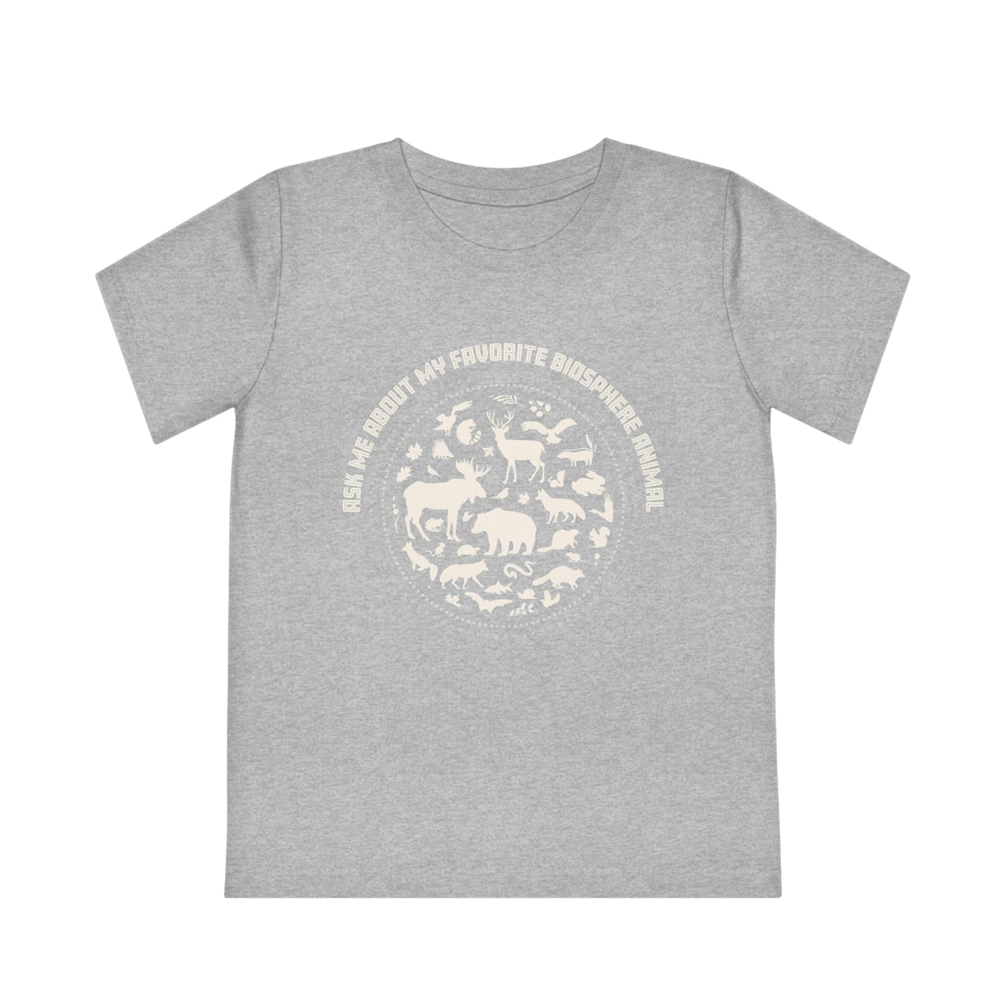 "Ask Me About My Favourite Biosphere Animal" Kids' Organic T-Shirt