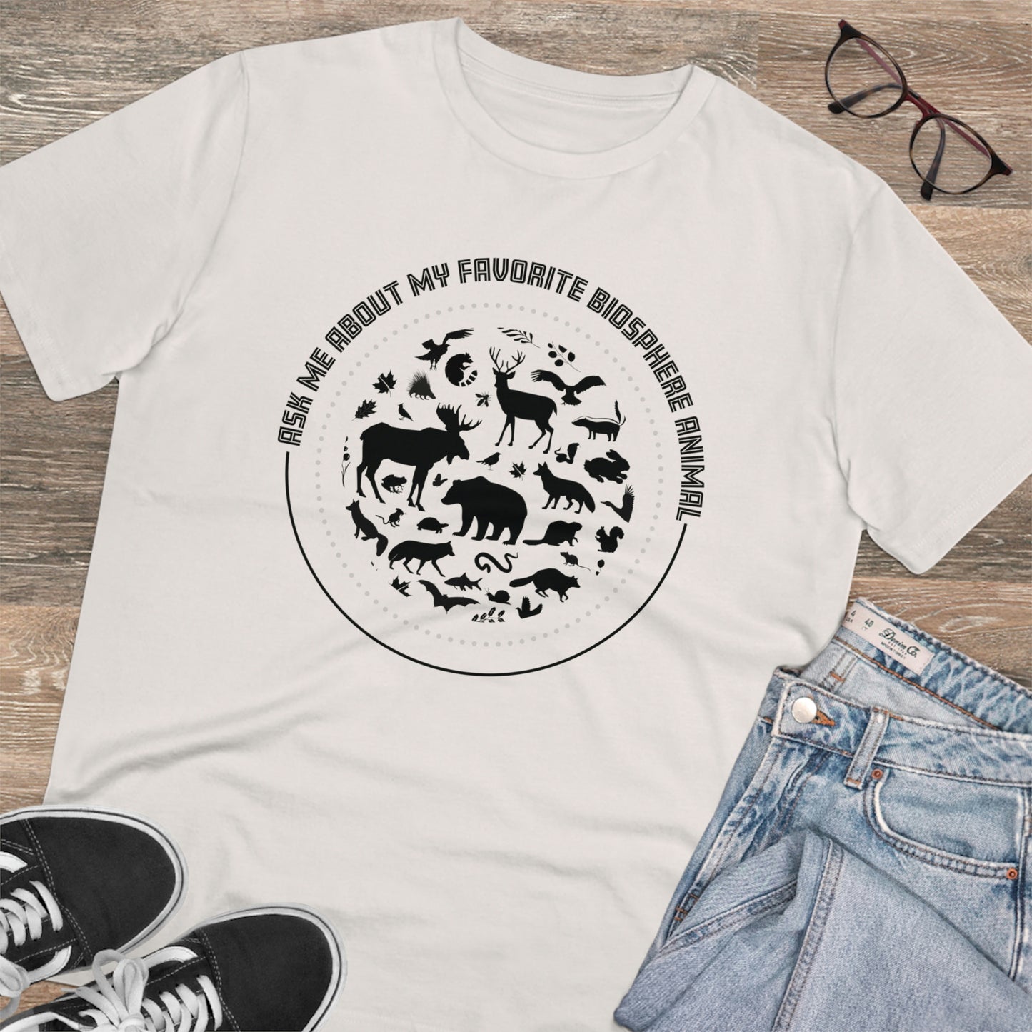 "Ask Me About My Favourite Biosphere Animal" Organic T-Shirt