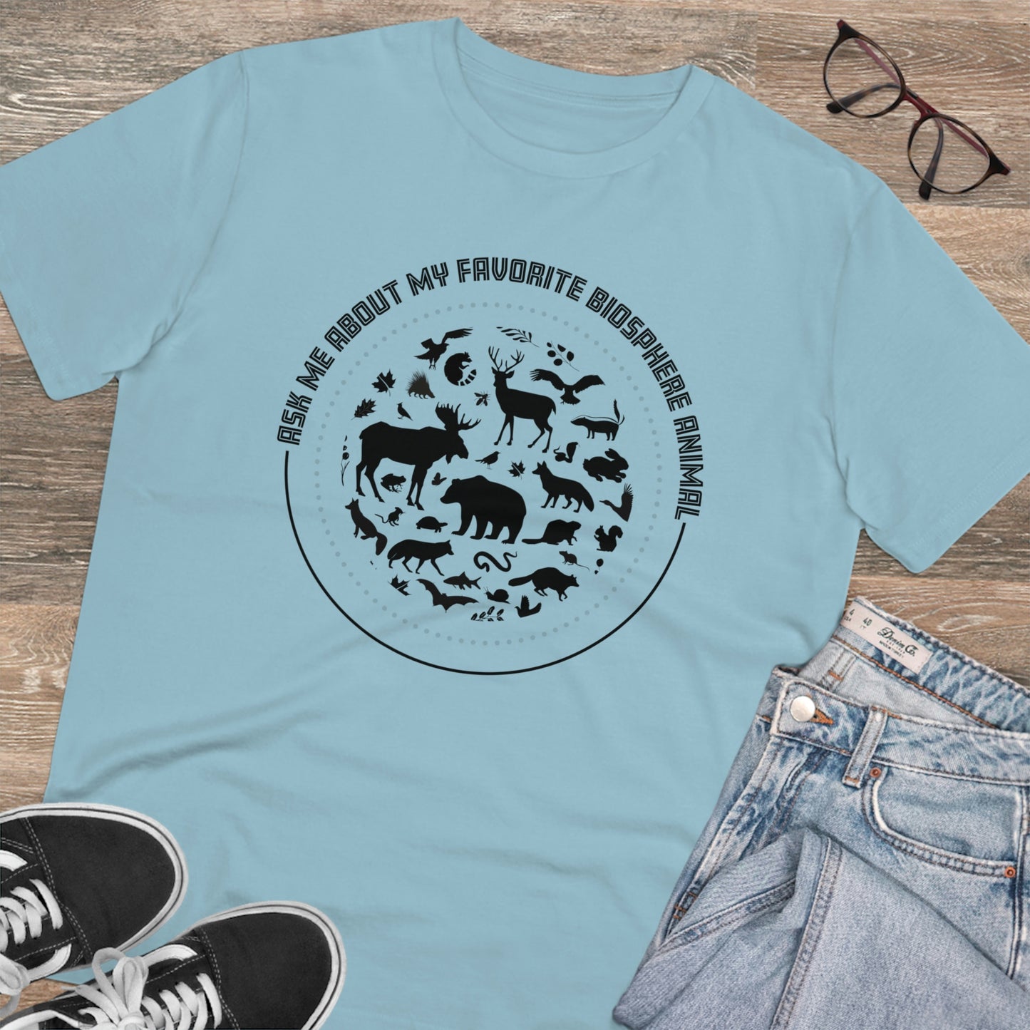 "Ask Me About My Favourite Biosphere Animal" Organic T-Shirt