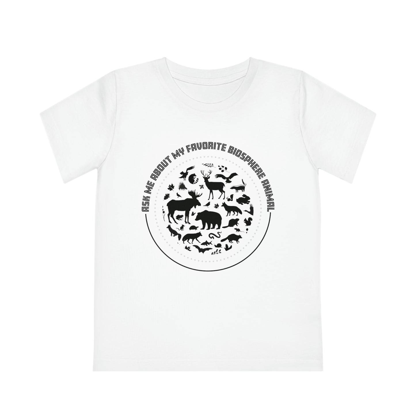 "Ask Me About My Favourite Biosphere Animal" Kids Organic T-Shirt