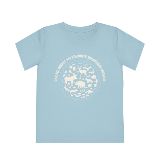 "Ask Me About My Favourite Biosphere Animal" Kids' Organic T-Shirt