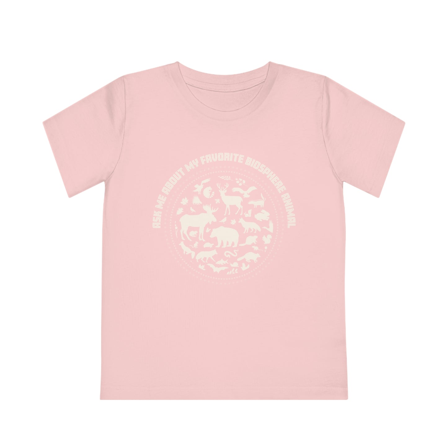 "Ask Me About My Favourite Biosphere Animal" Kids' Organic T-Shirt