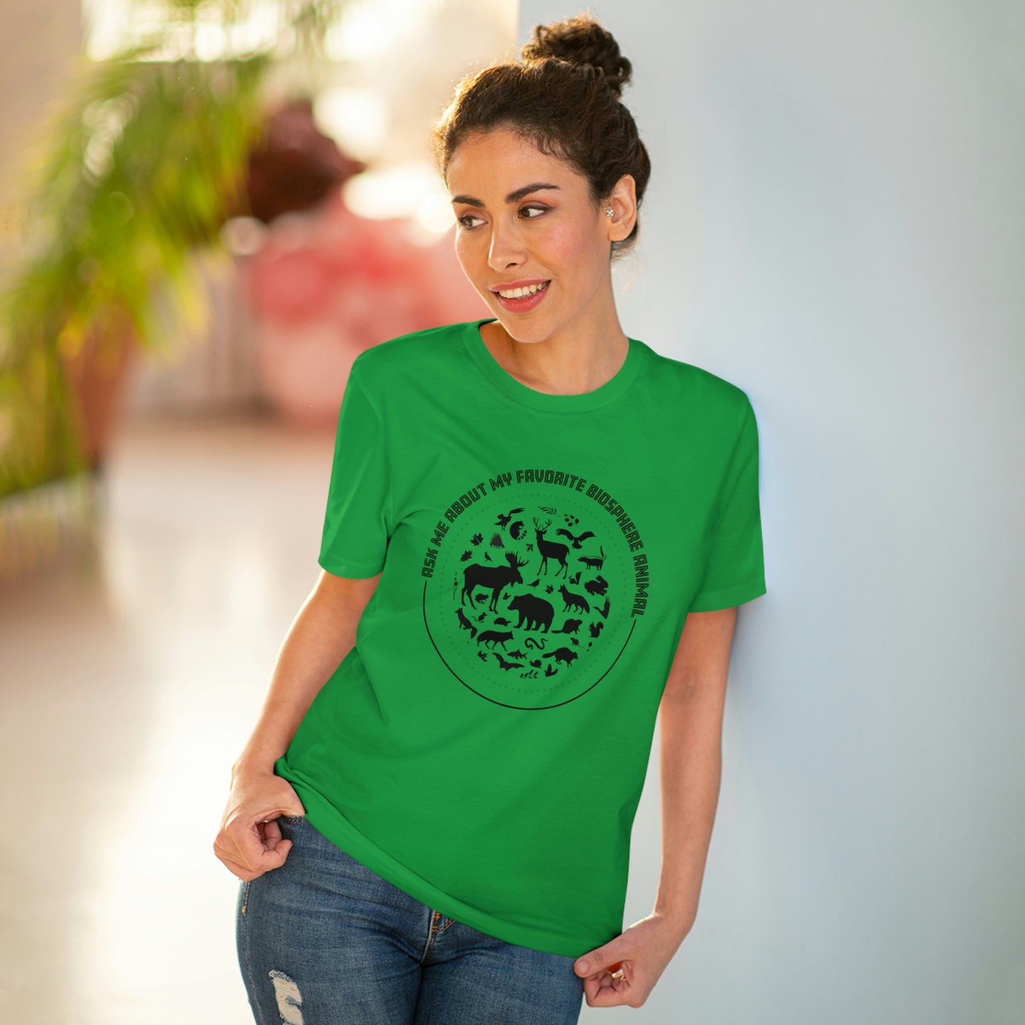 "Ask Me About My Favourite Biosphere Animal" Organic T-Shirt