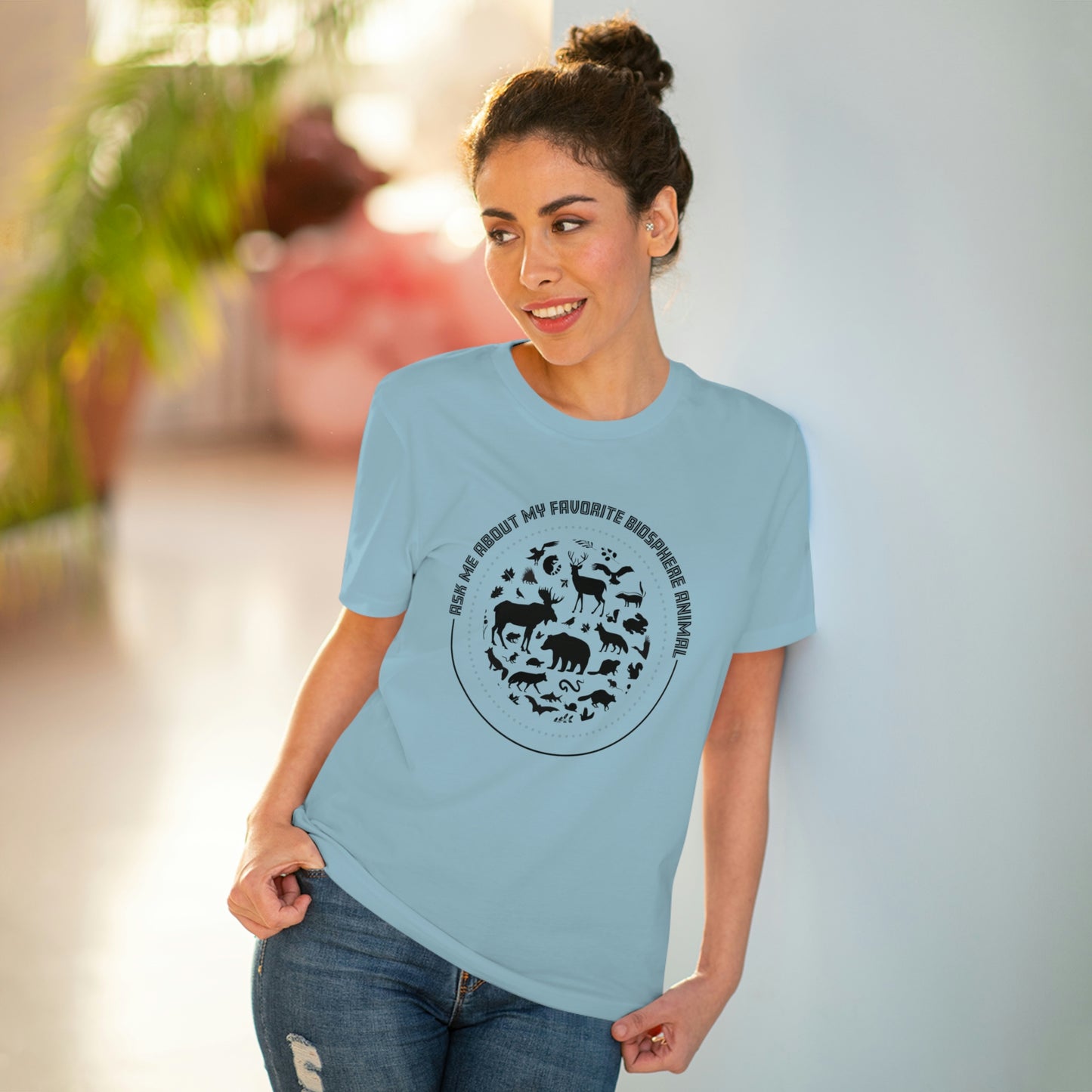 "Ask Me About My Favourite Biosphere Animal" Organic T-Shirt